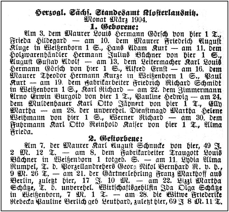 1904-04-09 Kl Standesamtsregister